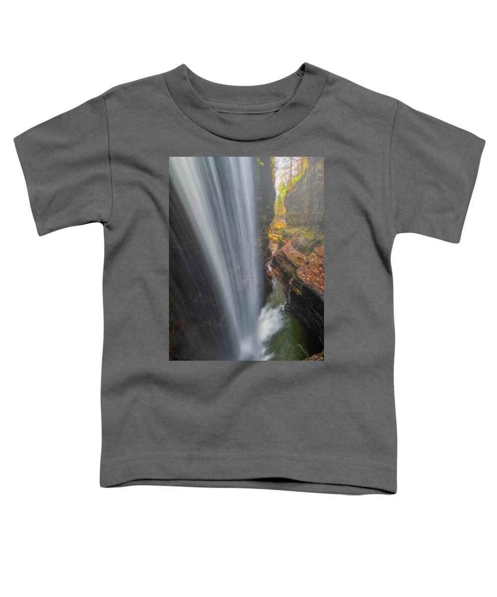 Waterfall Toddler T-Shirt featuring the photograph Canyon Cascade by Darren White