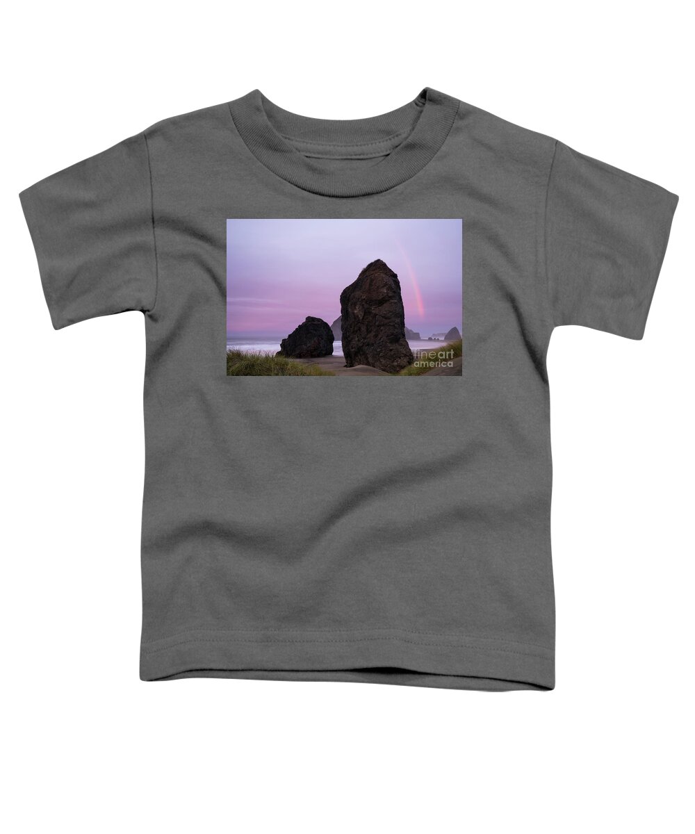 Cape Sebastian Toddler T-Shirt featuring the photograph Cape Sebastian Foggy Morning by Keith Kapple