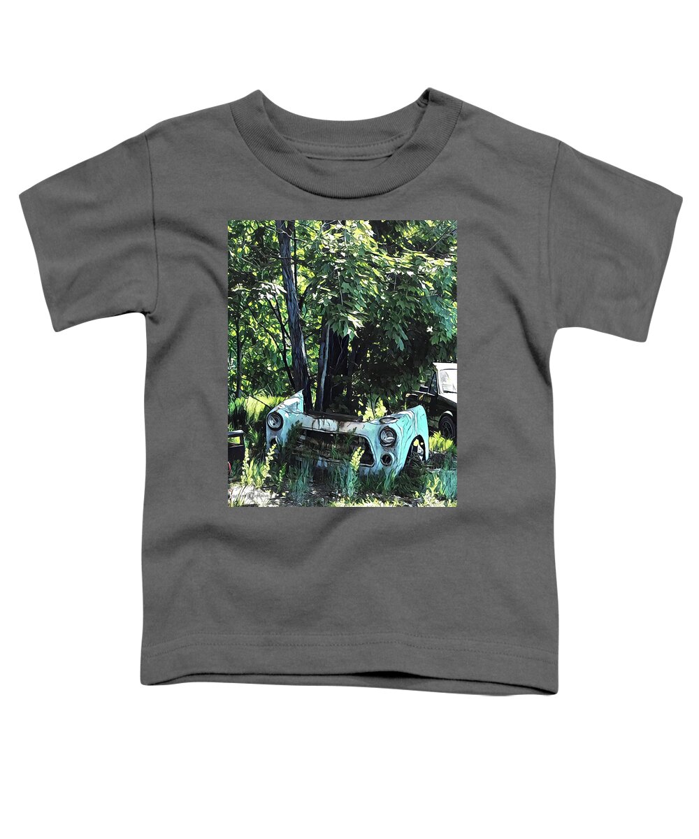 Car Toddler T-Shirt featuring the photograph Car and Tree by Tim Nyberg