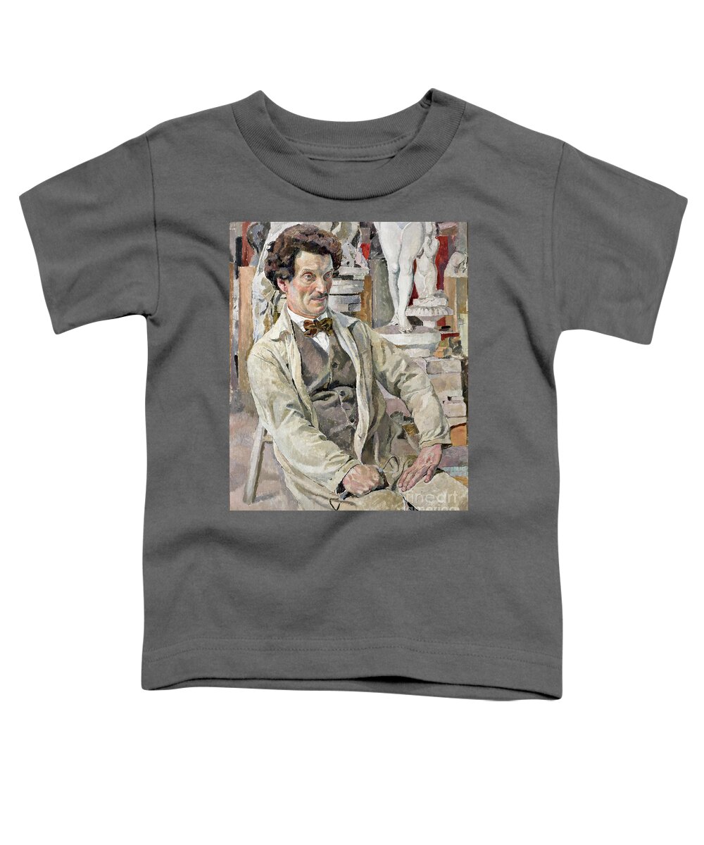 1924 Toddler T-Shirt featuring the painting Carl Eldh by Carl Wilhelmson