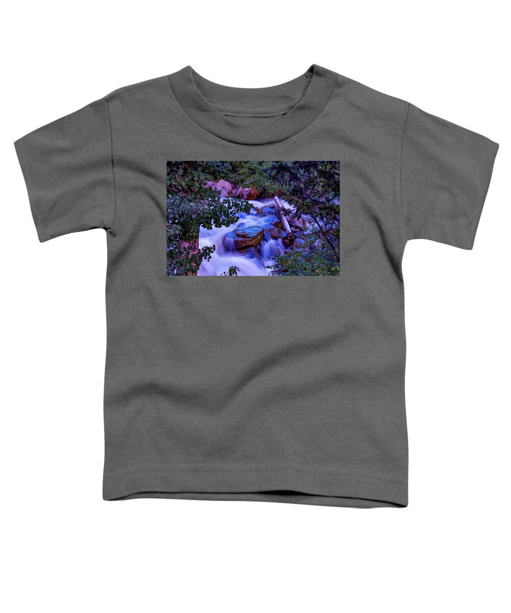 Cascade Toddler T-Shirt featuring the photograph Cascade Falls, Buena Vista, Colorado by Tom Potter