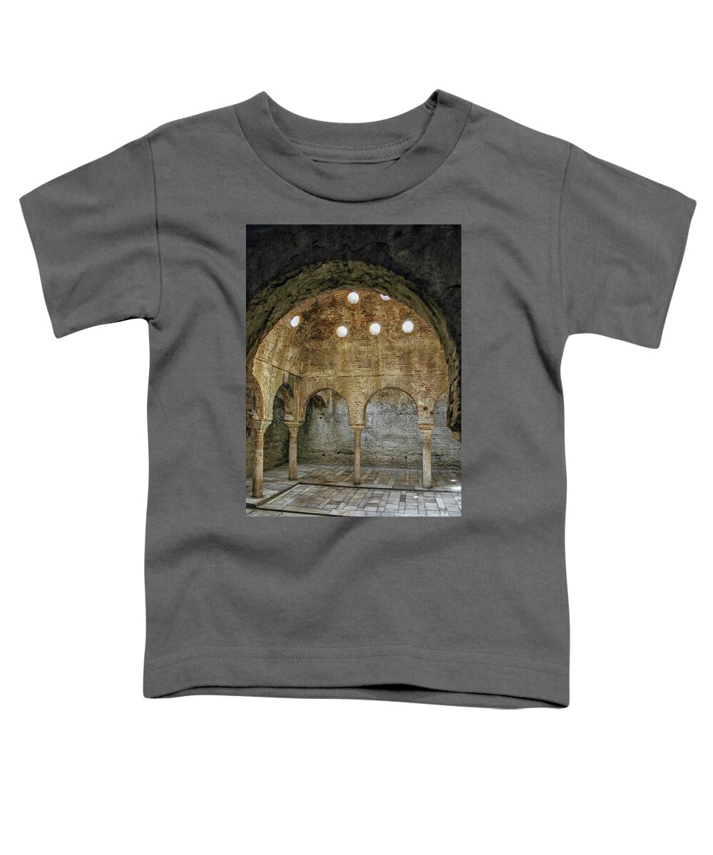 Alhambra Palace Toddler T-Shirt featuring the photograph Catacombs inside the Alhambra by Patricia Hofmeester