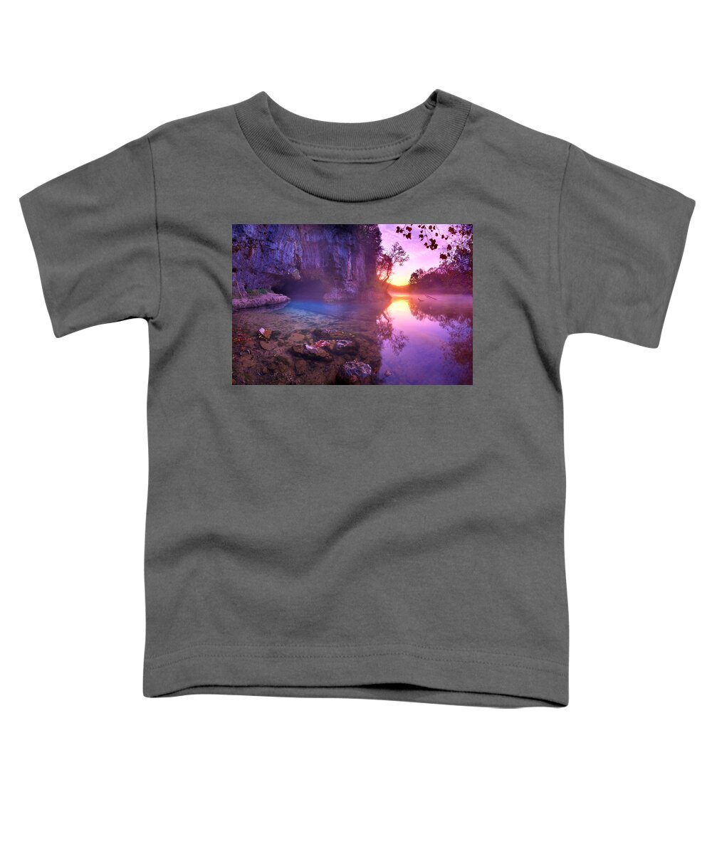 Spring Toddler T-Shirt featuring the photograph Cave Springs by Robert Charity