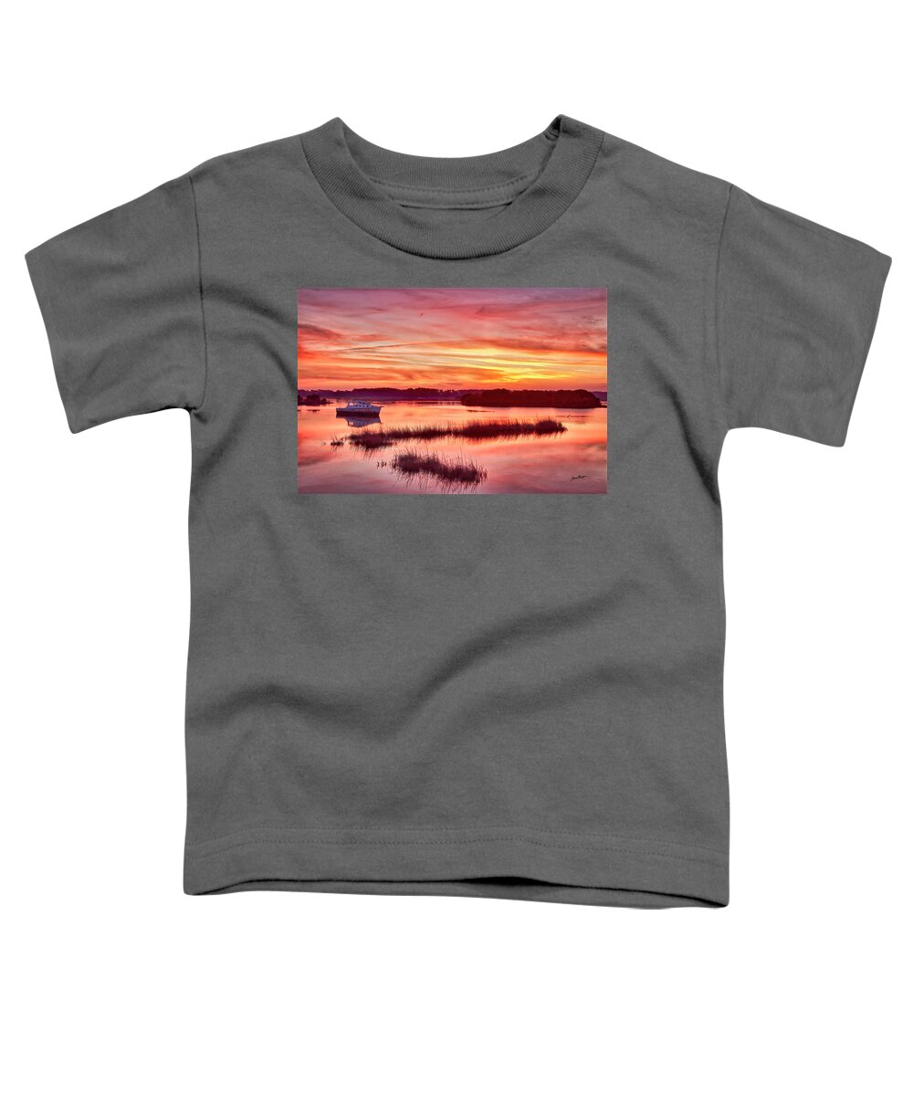 Sunset Toddler T-Shirt featuring the photograph Cedar Key Sunset by Jurgen Lorenzen