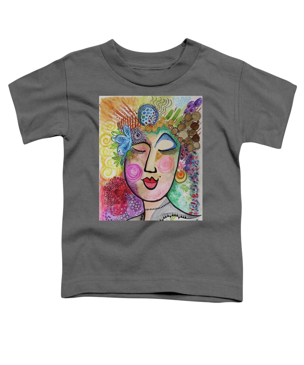 Painting Toddler T-Shirt featuring the painting Celebrate by Lisa Mutch
