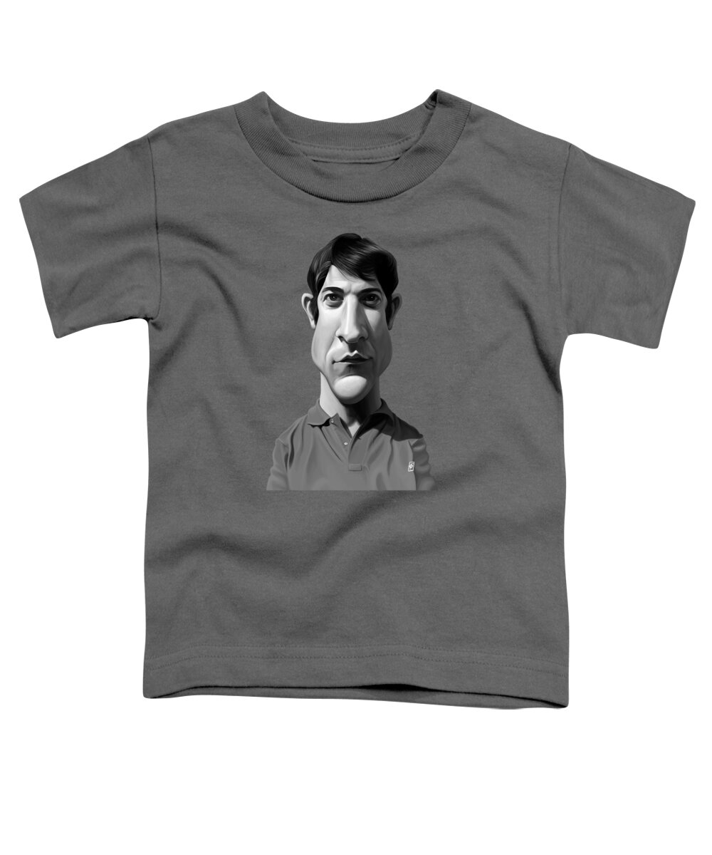 Illustration Toddler T-Shirt featuring the digital art Celebrity Sunday - Dustin Hoffman by Rob Snow