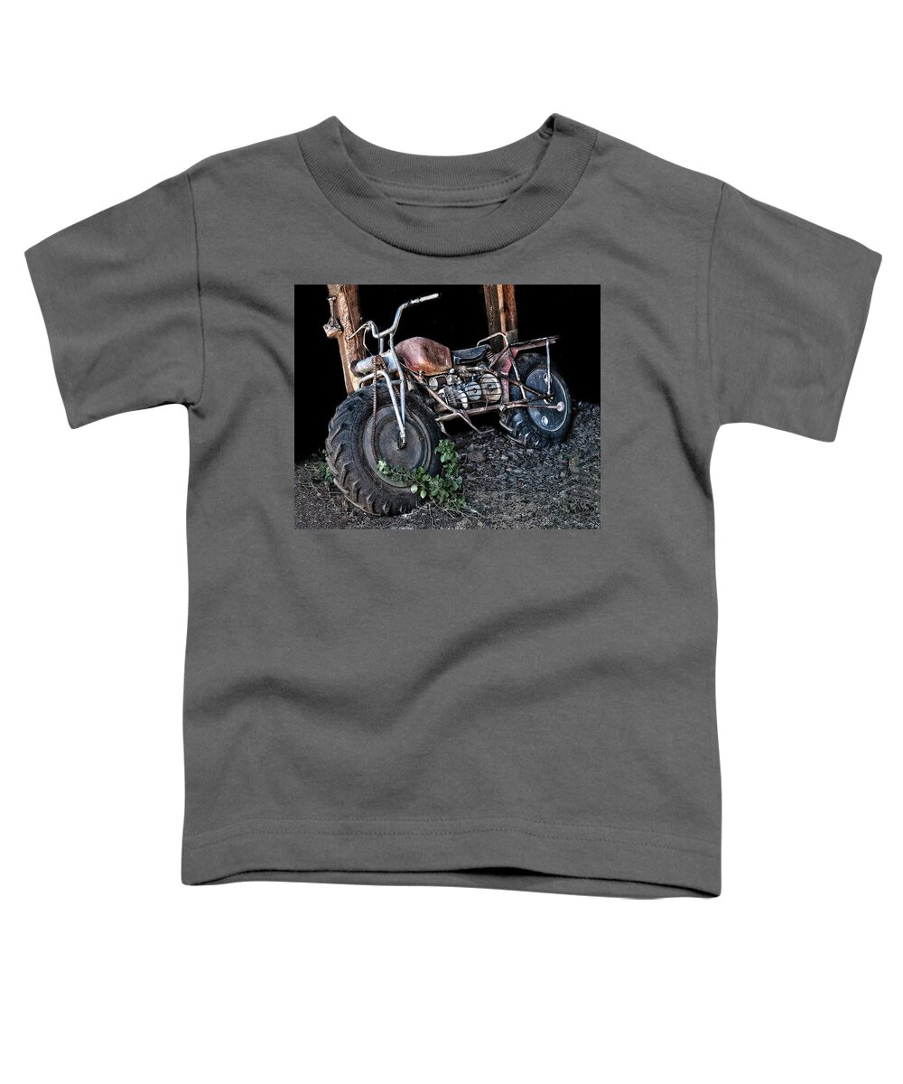  Toddler T-Shirt featuring the photograph Chain-Brake Motorcycle by Al Judge