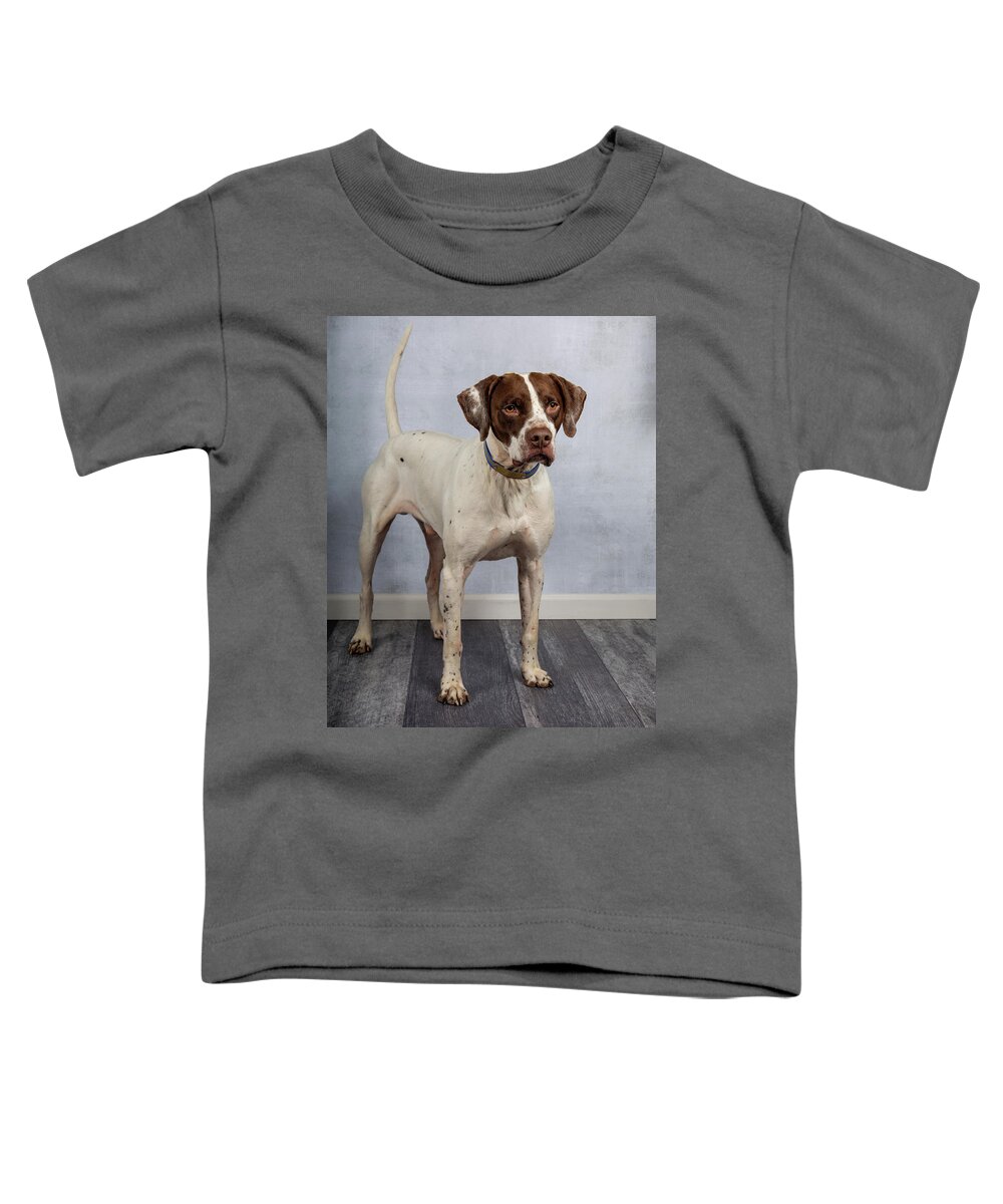 January2020 Toddler T-Shirt featuring the photograph Charlie Standing by Rebecca Cozart