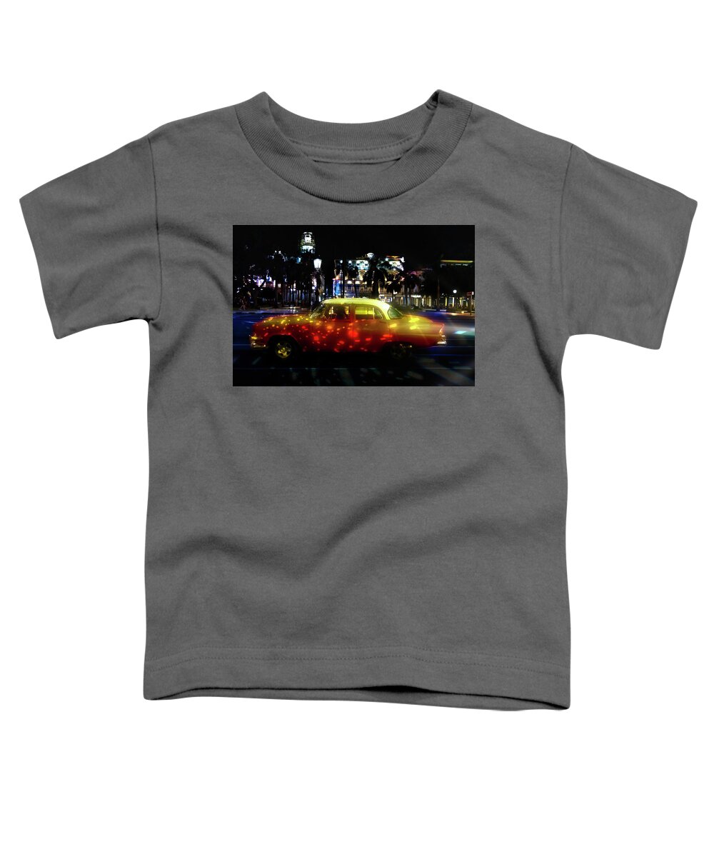 Night Toddler T-Shirt featuring the photograph Chased by the light by Micah Offman