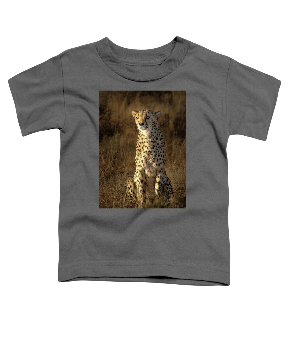  Toddler T-Shirt featuring the photograph Cheetah Masterpiece by Roberta Kayne