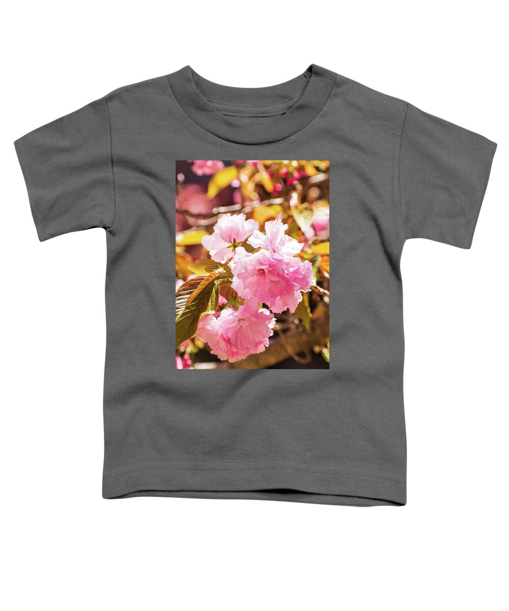 Kwanzan Toddler T-Shirt featuring the photograph Cherry Tree Beauty by Mary Ann Artz