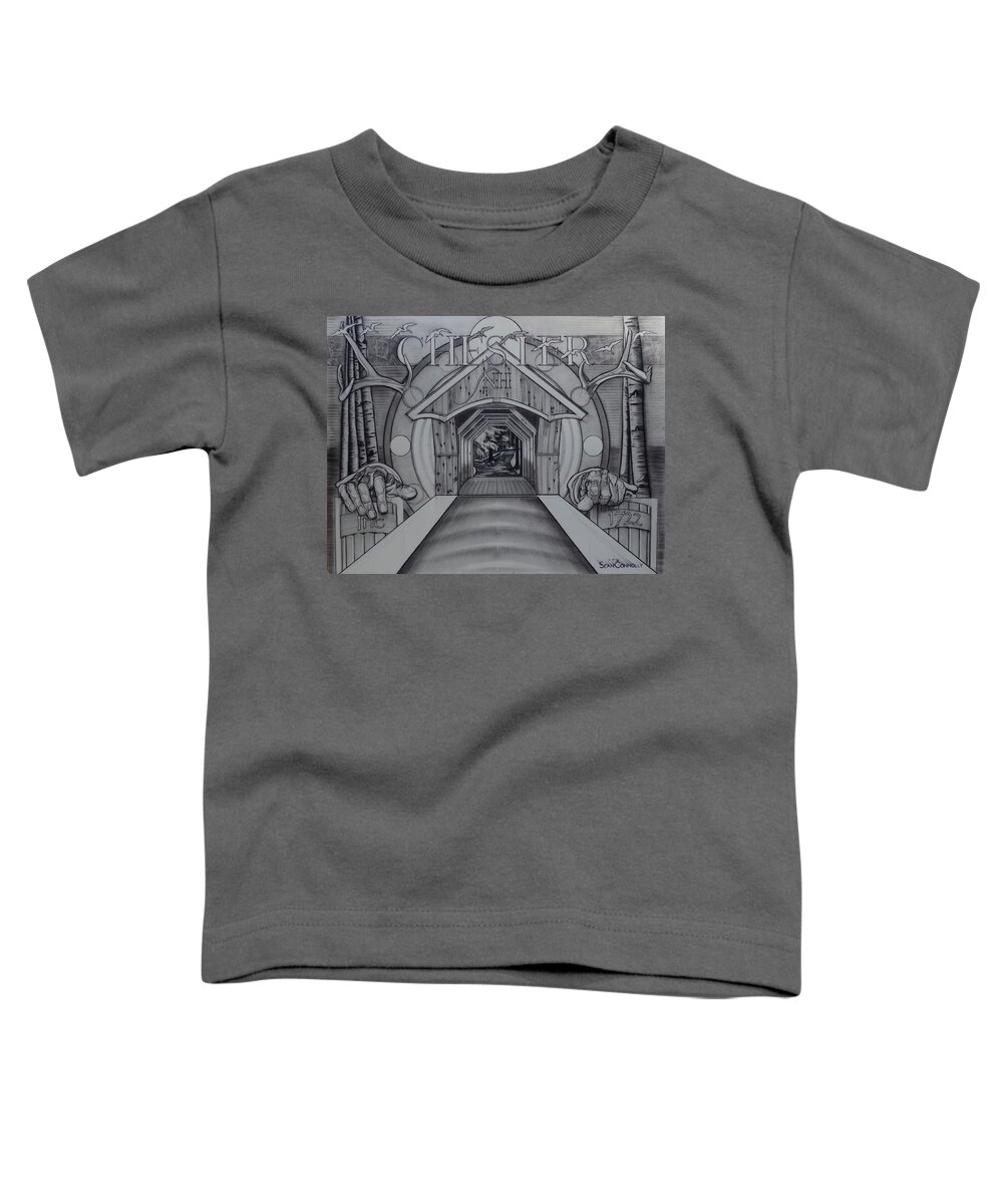 Realism Toddler T-Shirt featuring the drawing Chester N H by Sean Connolly