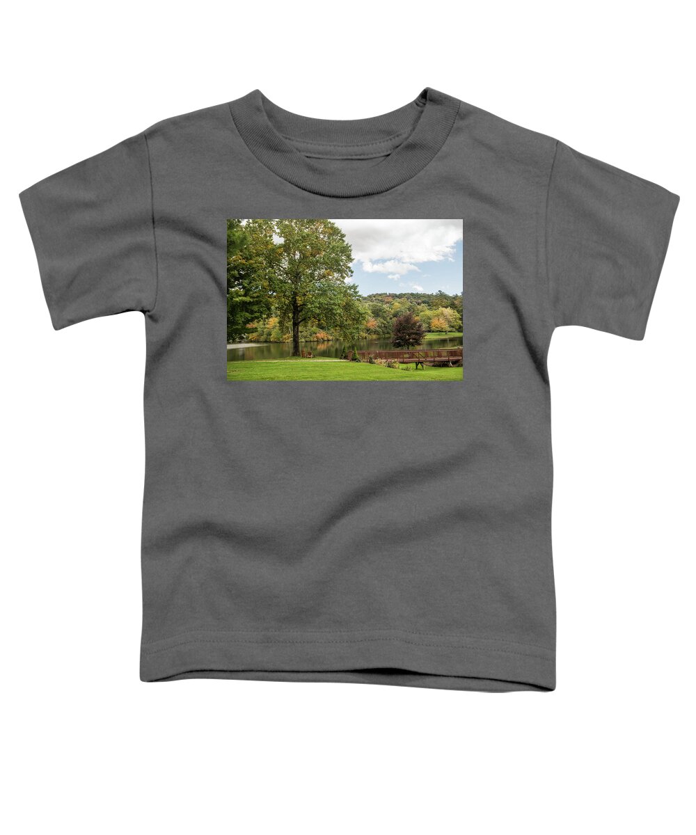 Chetola Lodge Toddler T-Shirt featuring the photograph Chetola Lodge In The Fall by Cynthia Wolfe