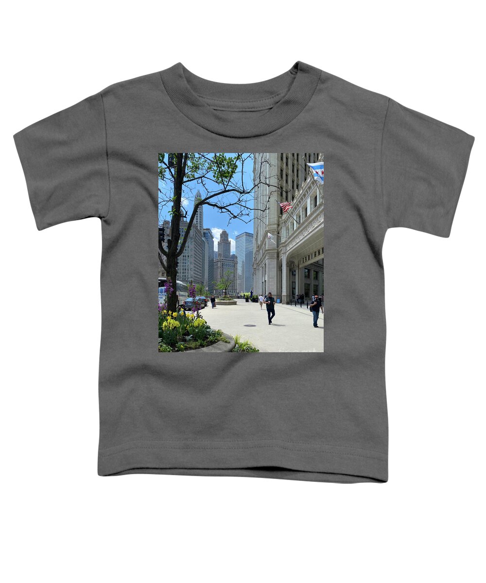 Chicago Toddler T-Shirt featuring the photograph Chicago Riverwalk 16 by William Norton
