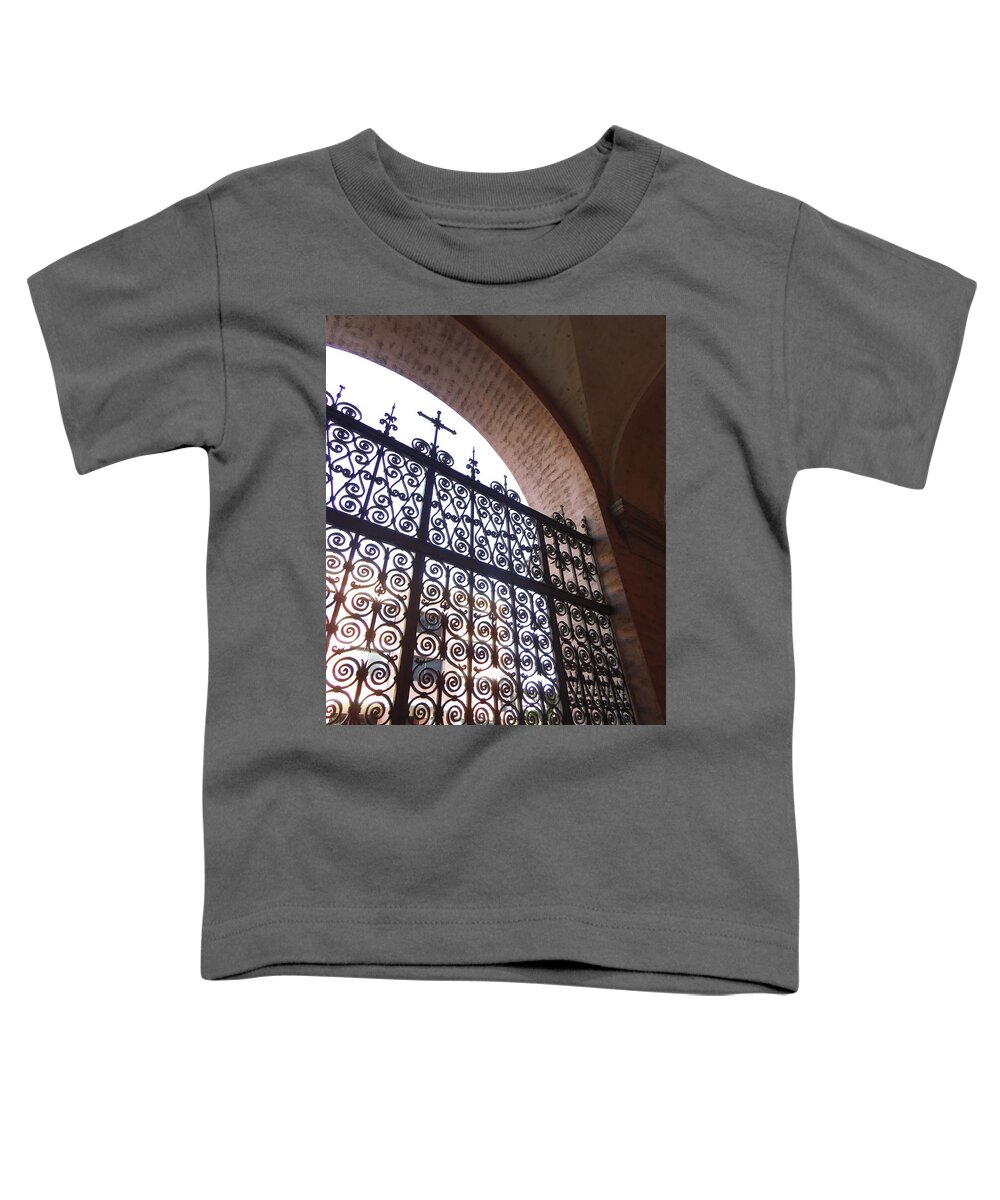  Toddler T-Shirt featuring the photograph Church Gate by Heather E Harman