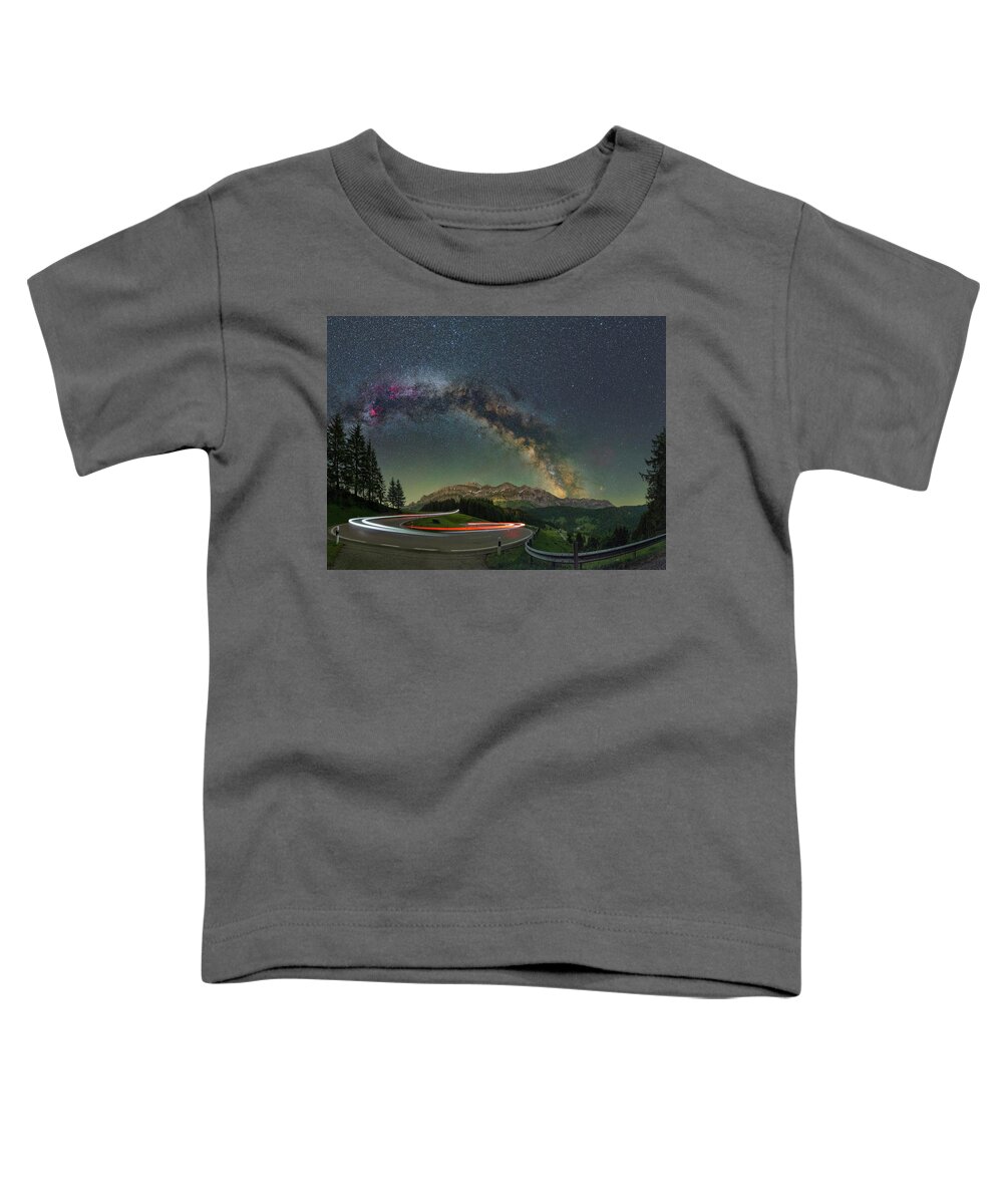 Mountains Toddler T-Shirt featuring the photograph Circling Under The Bow by Ralf Rohner
