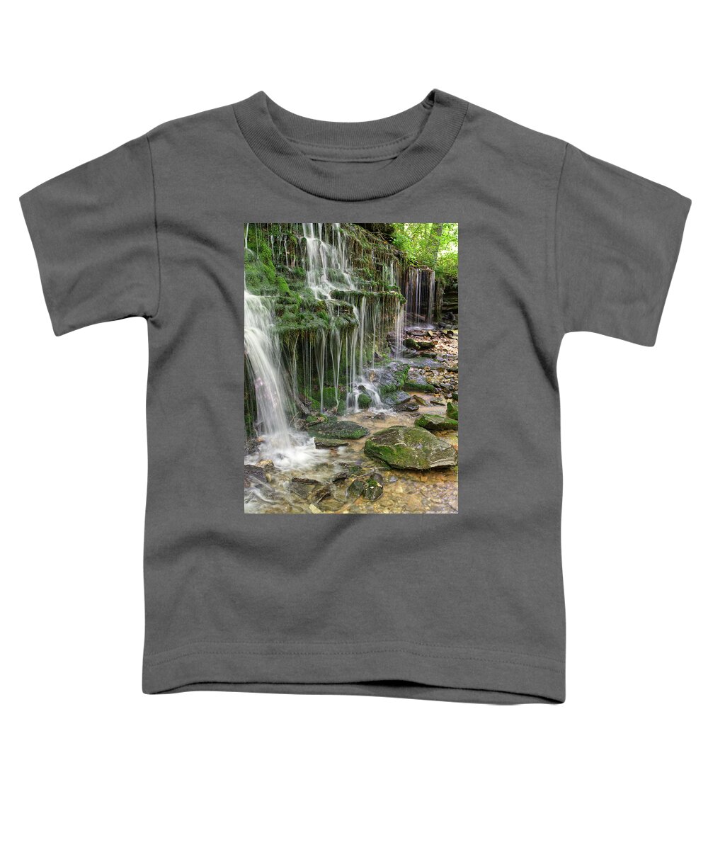 Waterfalls Toddler T-Shirt featuring the photograph City Lake Falls 9 by Phil Perkins