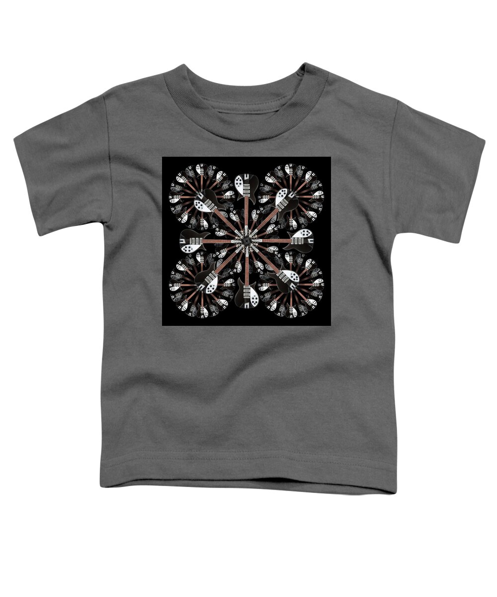Abstract Guitars Toddler T-Shirt featuring the photograph Classic Guitars Abstract 7 by Mike McGlothlen