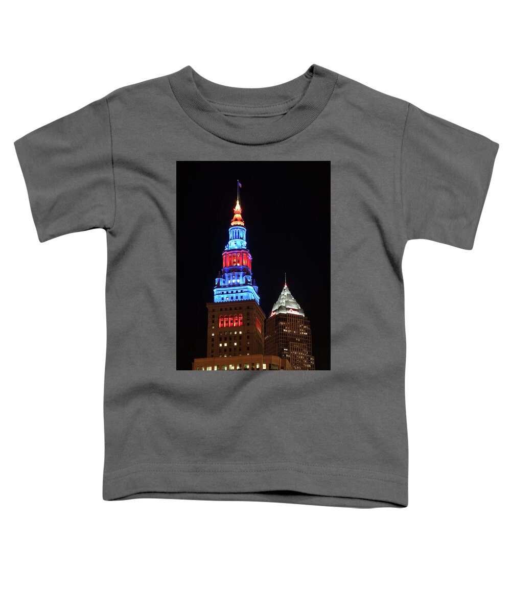 Cleveland Toddler T-Shirt featuring the photograph Cleveland Towers by Dale Kincaid