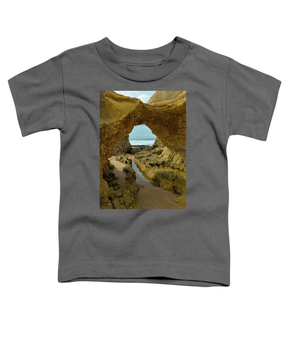 Sao Lourenco Beach Toddler T-Shirt featuring the photograph Cliff formations in Sao Lourenco Beach 2 by Angelo DeVal