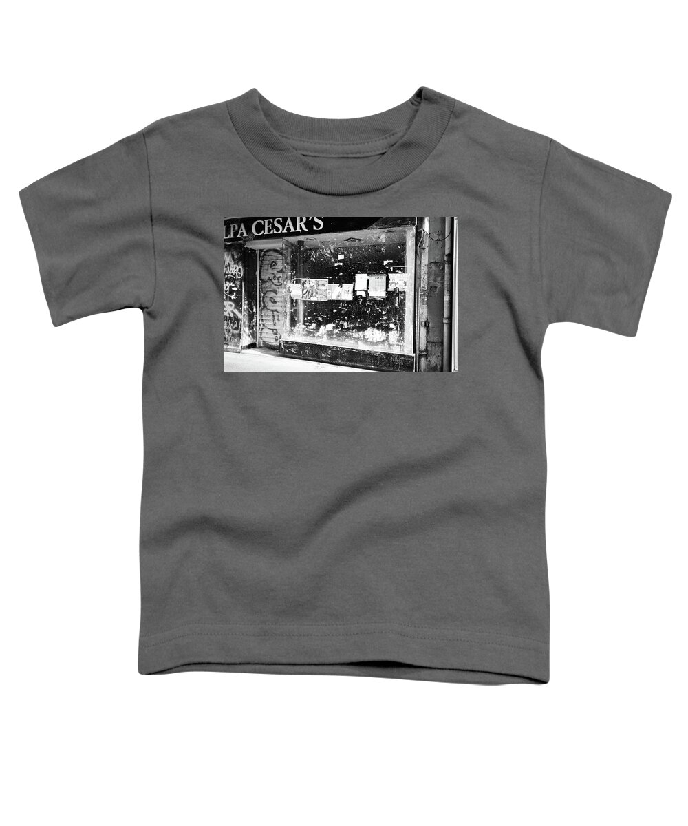 Covid Toddler T-Shirt featuring the photograph Closed vitrine by Barthelemy de Mazenod