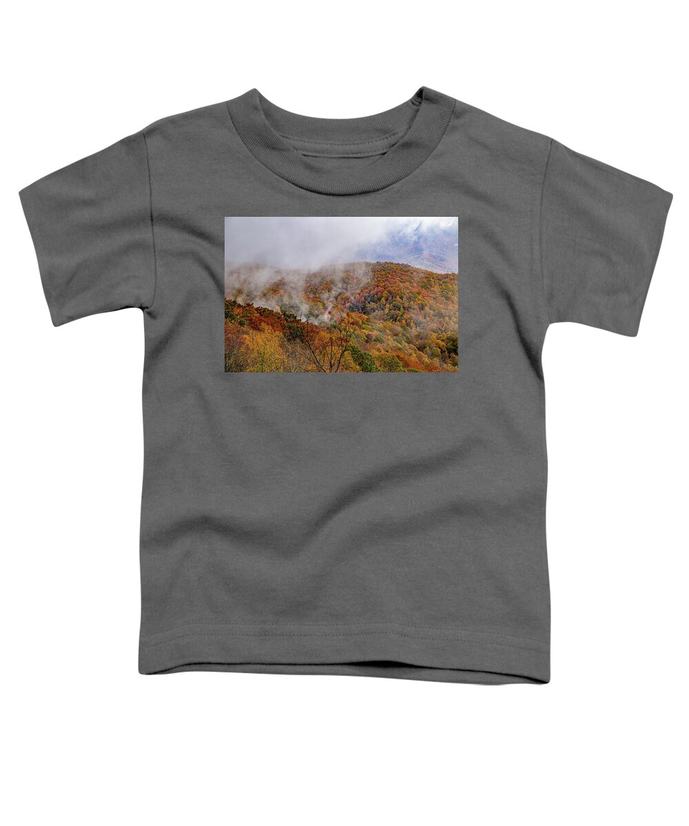Mountain Toddler T-Shirt featuring the photograph Clouds Rolling In by Cindy Robinson