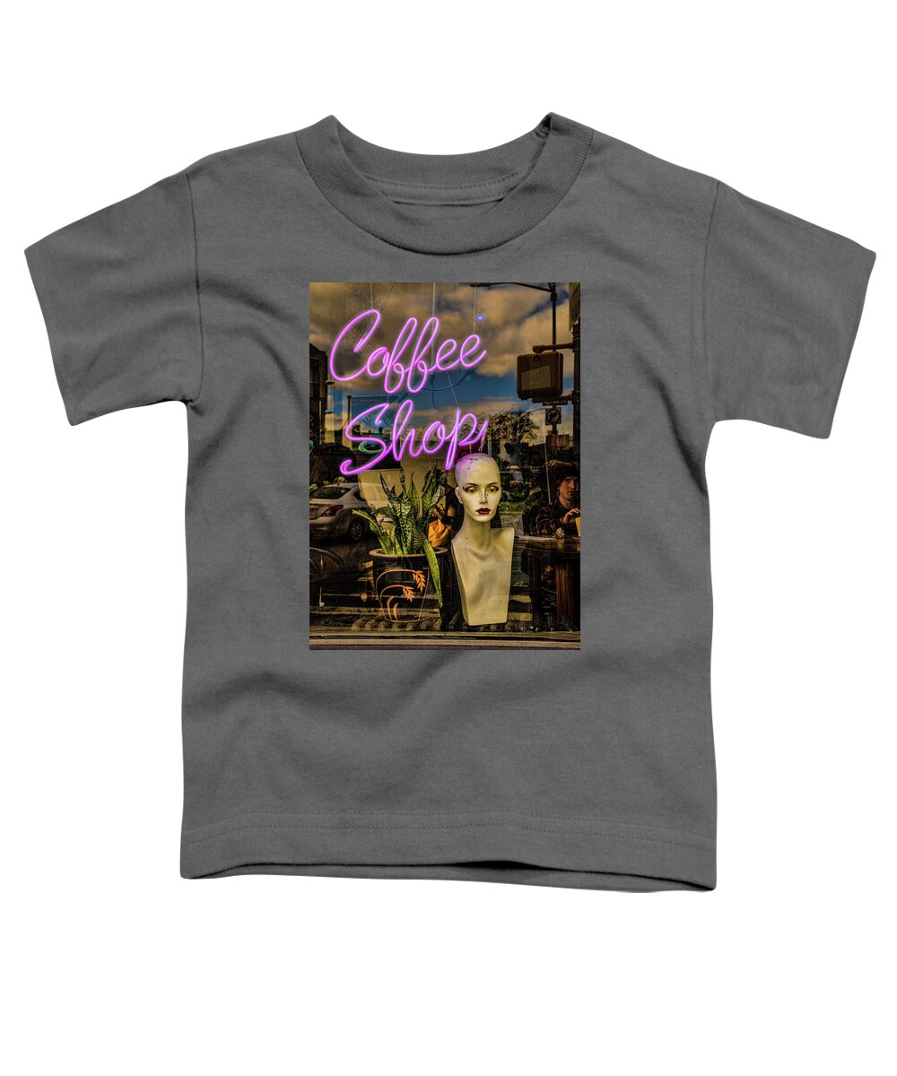 Coffee Shop Toddler T-Shirt featuring the photograph Coffee Shop by Chris Lord