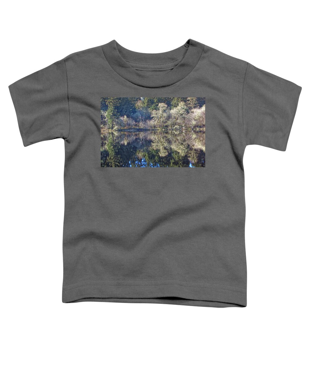 Bare Toddler T-Shirt featuring the photograph Coffenbury Lake Reflections by Loyd Towe Photography
