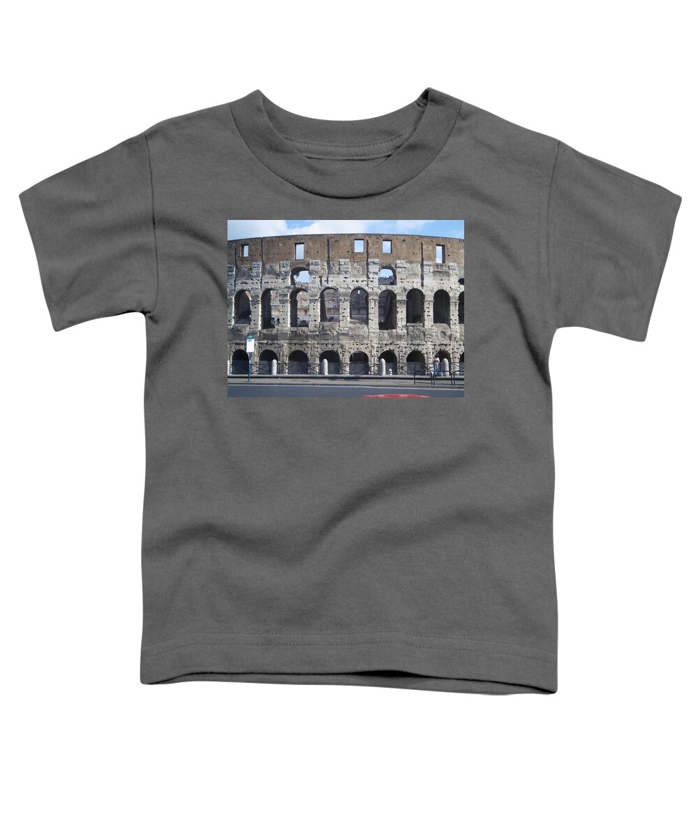 Coliseum Toddler T-Shirt featuring the photograph Coliseum #1 by Lisa Mutch