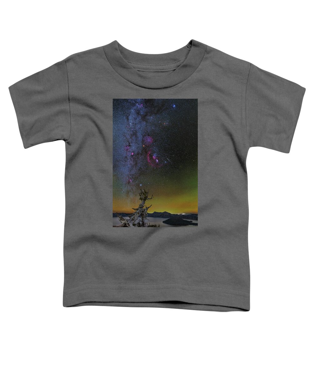 Crater Lake Toddler T-Shirt featuring the photograph Color Eruption by Ralf Rohner