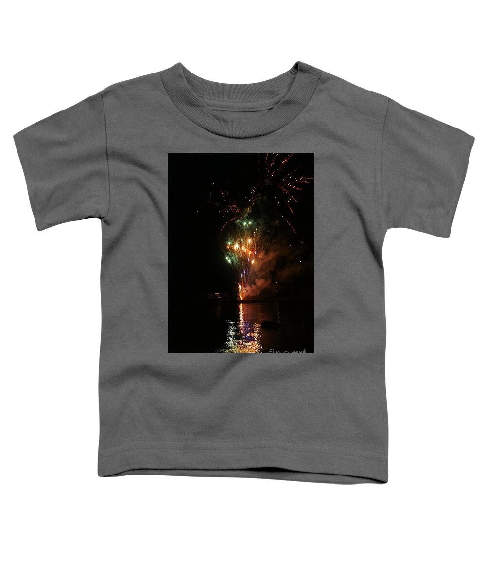 Fourth Of July Toddler T-Shirt featuring the photograph Colorful Explosion by On da Raks