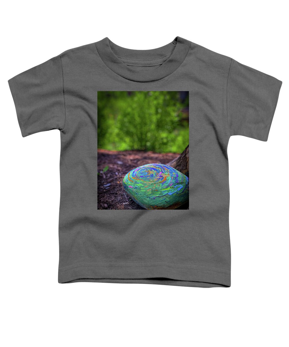 Landscape Toddler T-Shirt featuring the photograph Colorful Rock by Lora J Wilson