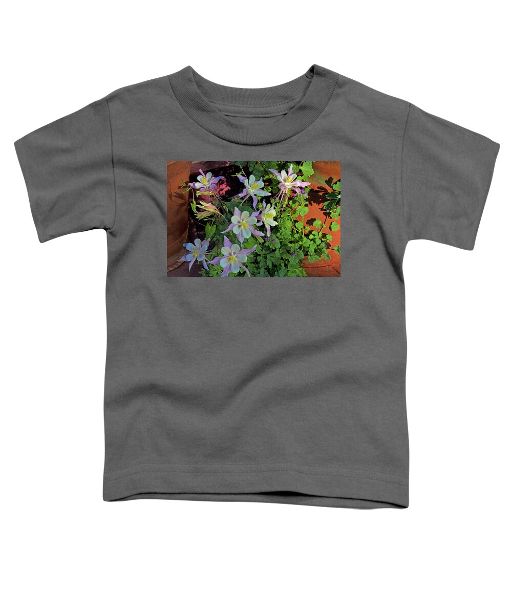 Columbine Toddler T-Shirt featuring the photograph Columbine bouquet by Alana Thrower