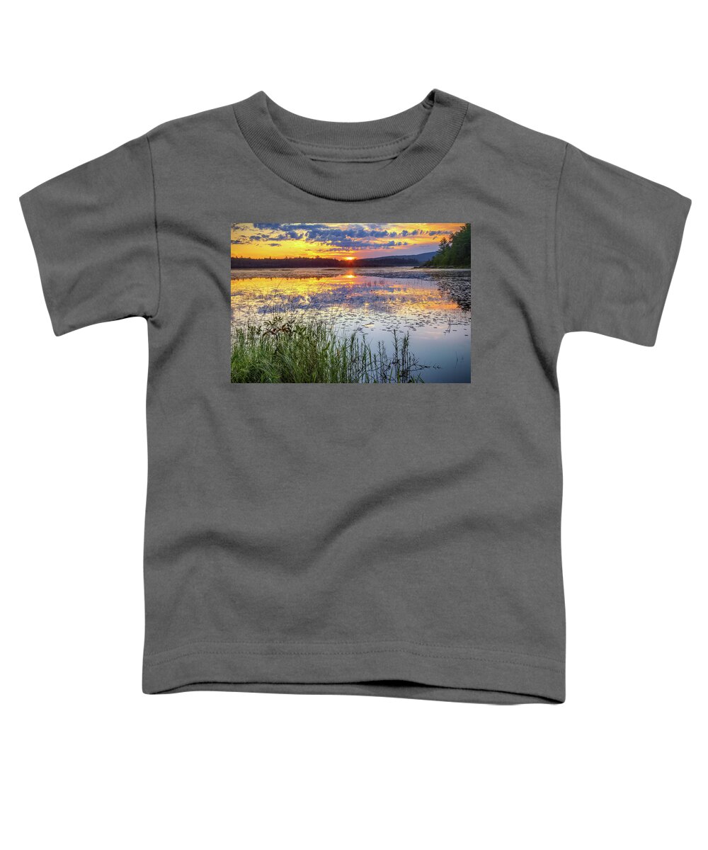 Sunrise Toddler T-Shirt featuring the photograph Compass Pond 34a2391 by Greg Hartford