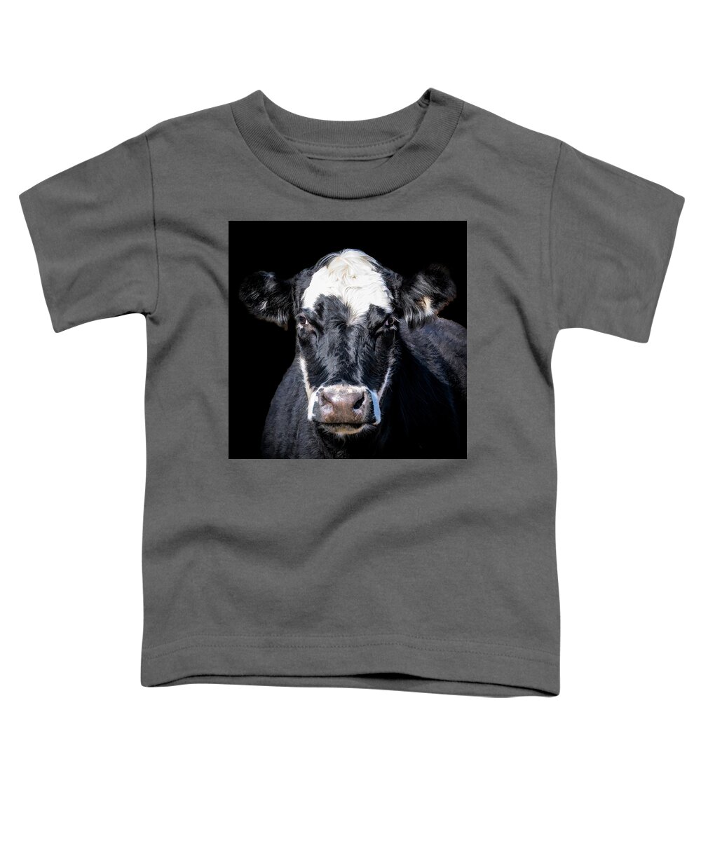 Cow Toddler T-Shirt featuring the photograph Cookie the Cow by Cheri Freeman