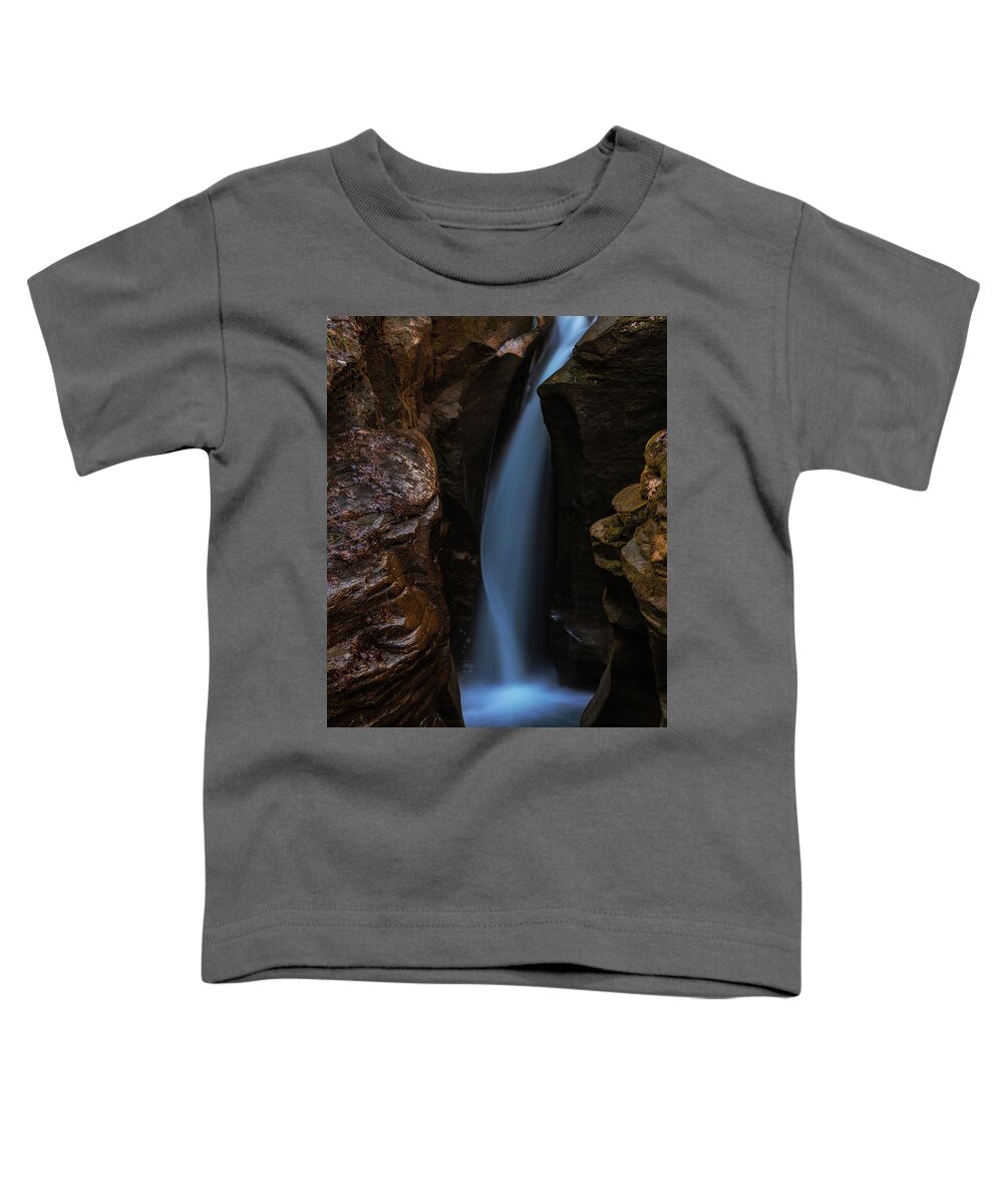 Corkscrew Falls Ohio Toddler T-Shirt featuring the photograph Corkscrew Falls Ohio by Dan Sproul