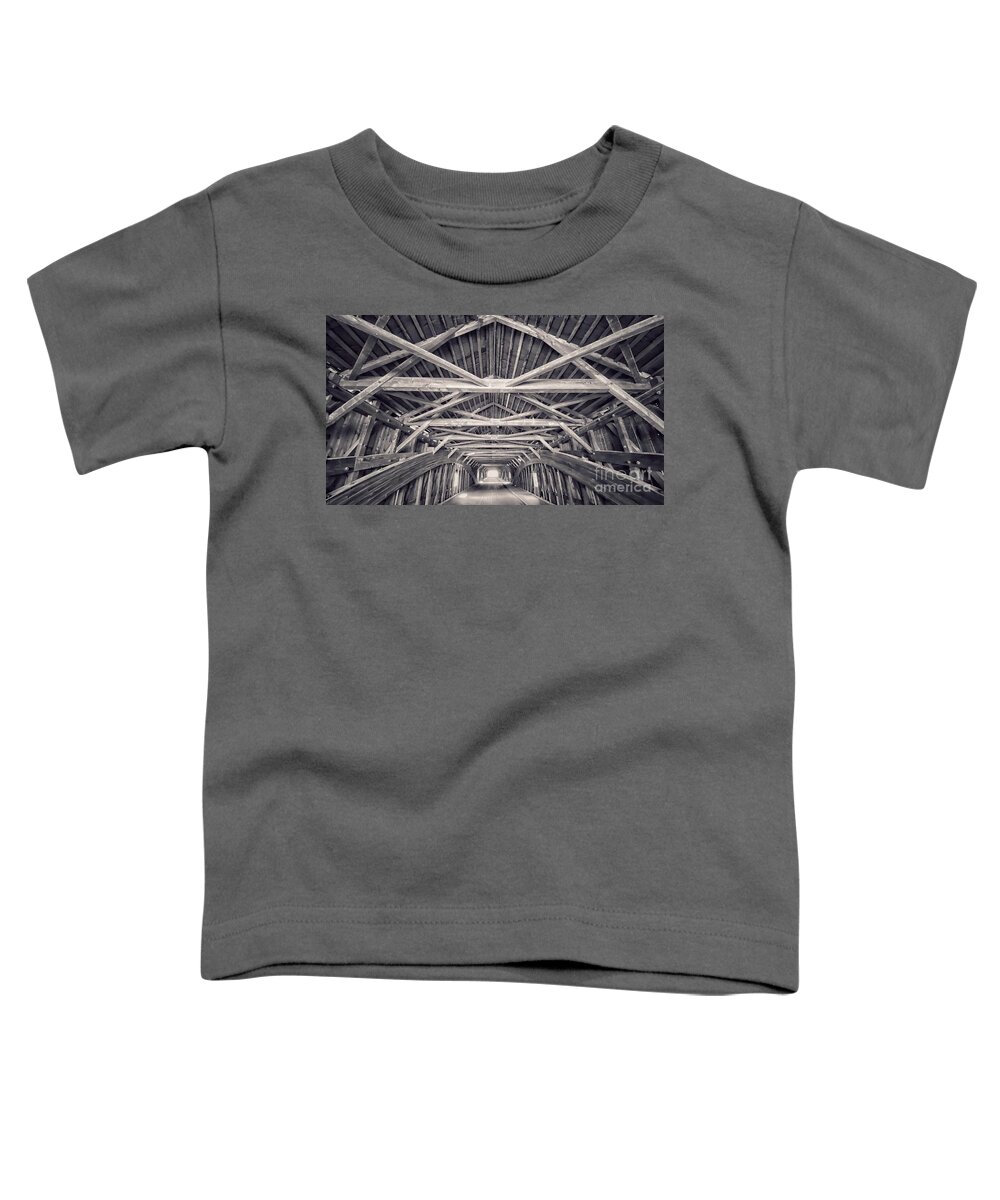 Covered Toddler T-Shirt featuring the photograph Covered Bridge by David Rucker