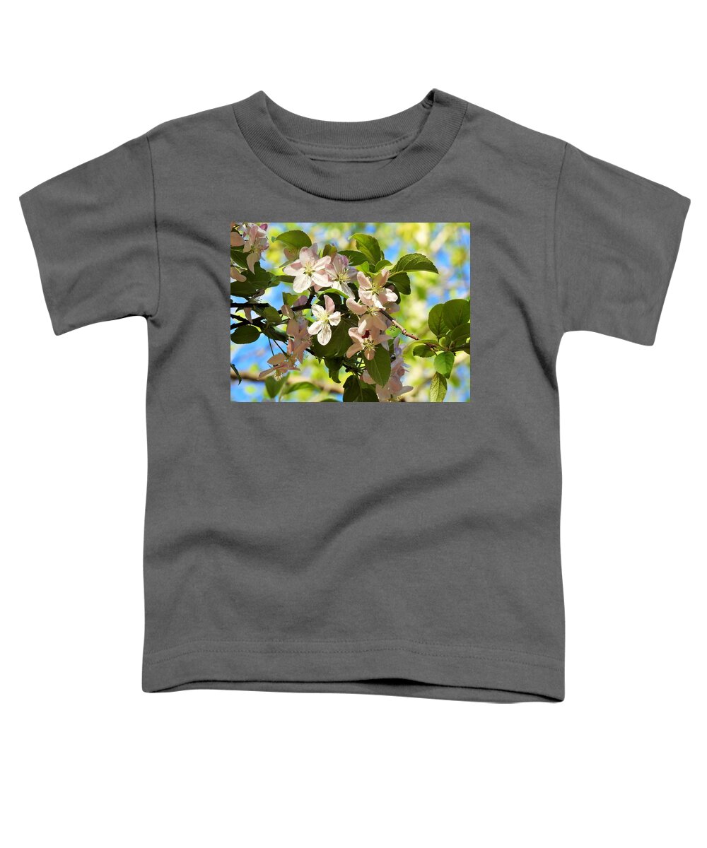 Crabapple Blossoms Toddler T-Shirt featuring the photograph Crabapple In Bloom by Eunice Miller