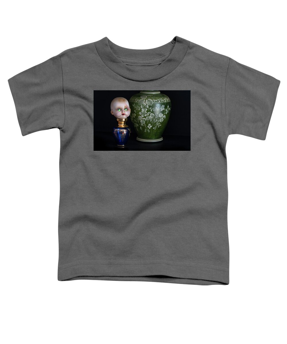 Creepy Toddler T-Shirt featuring the photograph Creepy Doll by Rick Mosher