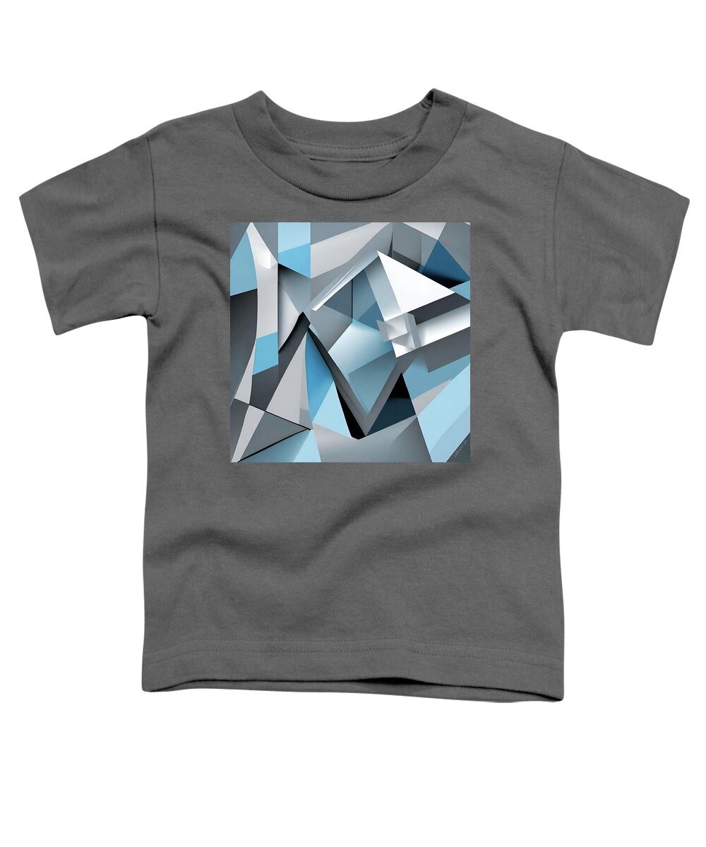 Art Toddler T-Shirt featuring the digital art Cube - No.19 by Fred Larucci