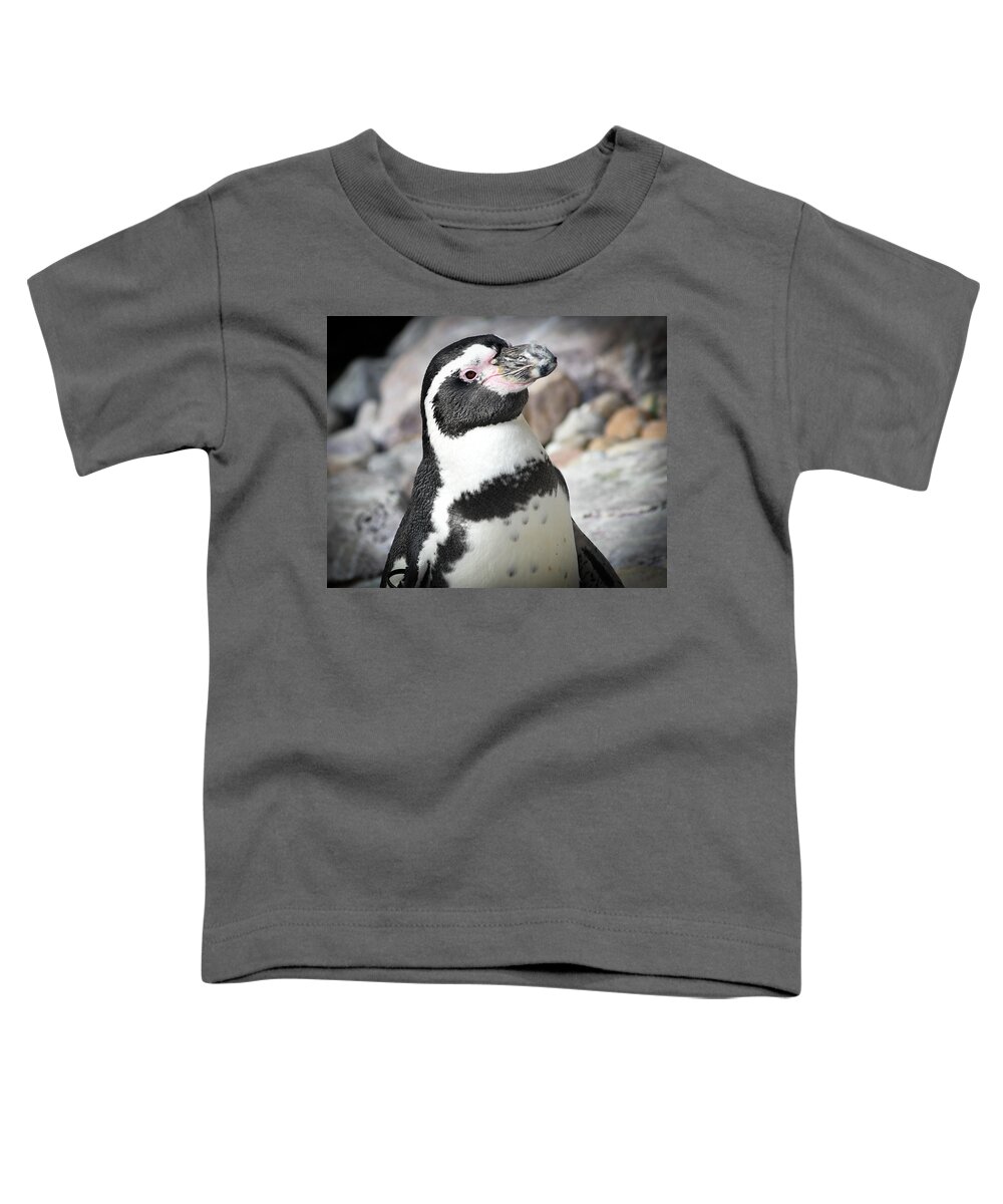 Penguin Toddler T-Shirt featuring the photograph Cute Penguin by Michelle Wittensoldner