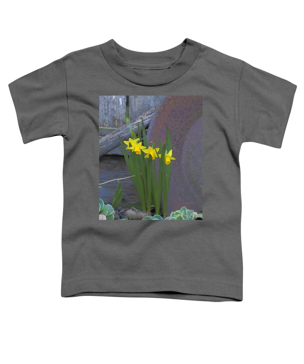 Botanical Toddler T-Shirt featuring the photograph Daffodil Gold by Richard Thomas