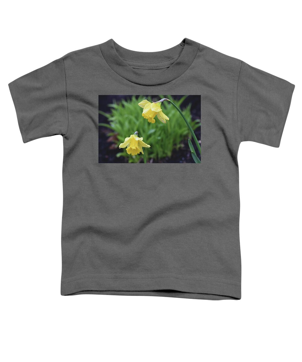 Daffodils Toddler T-Shirt featuring the photograph Daffodils by Jerry Cahill