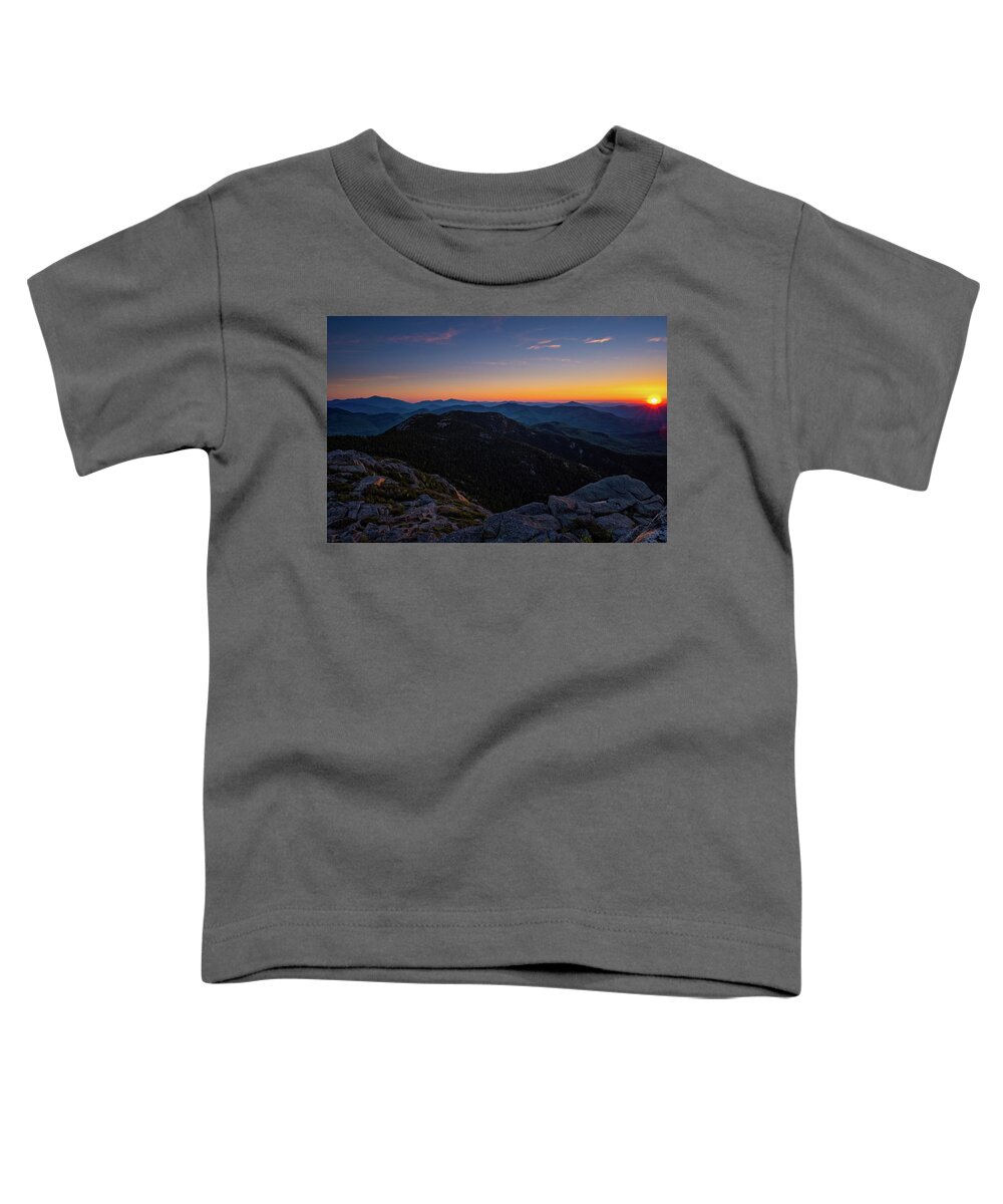 25k Toddler T-Shirt featuring the photograph Day Break, Mount Chocorua. by Jeff Sinon