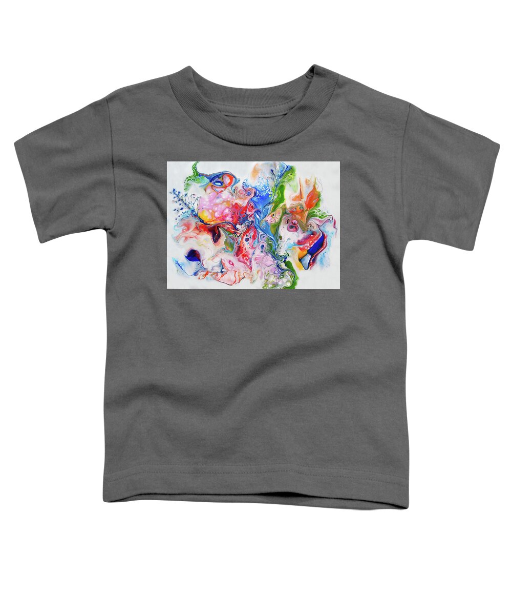 Colorful Toddler T-Shirt featuring the painting Day Dream by Deborah Erlandson