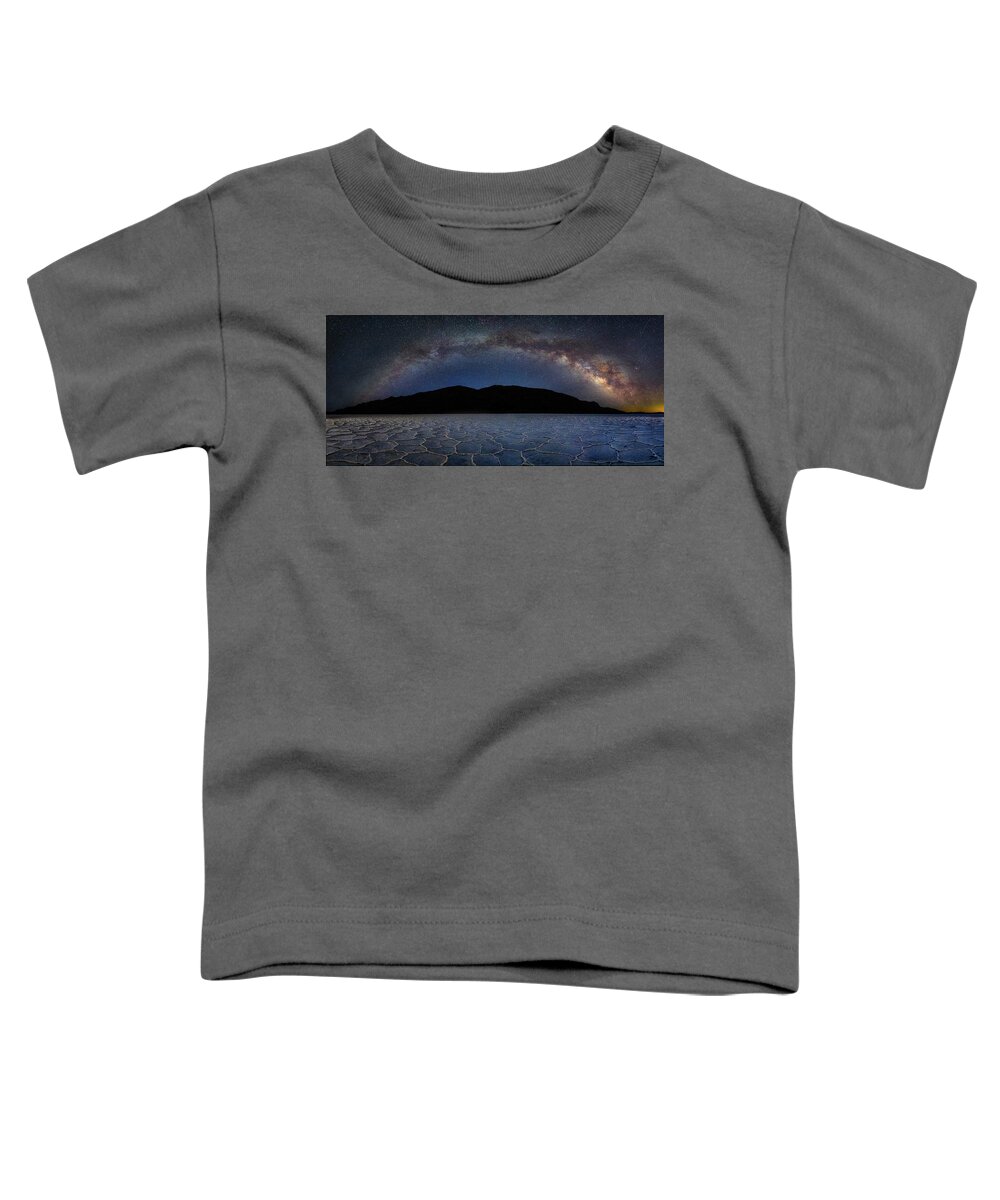 Bad Water Toddler T-Shirt featuring the photograph Death Valley Milky Way by Michael Ash