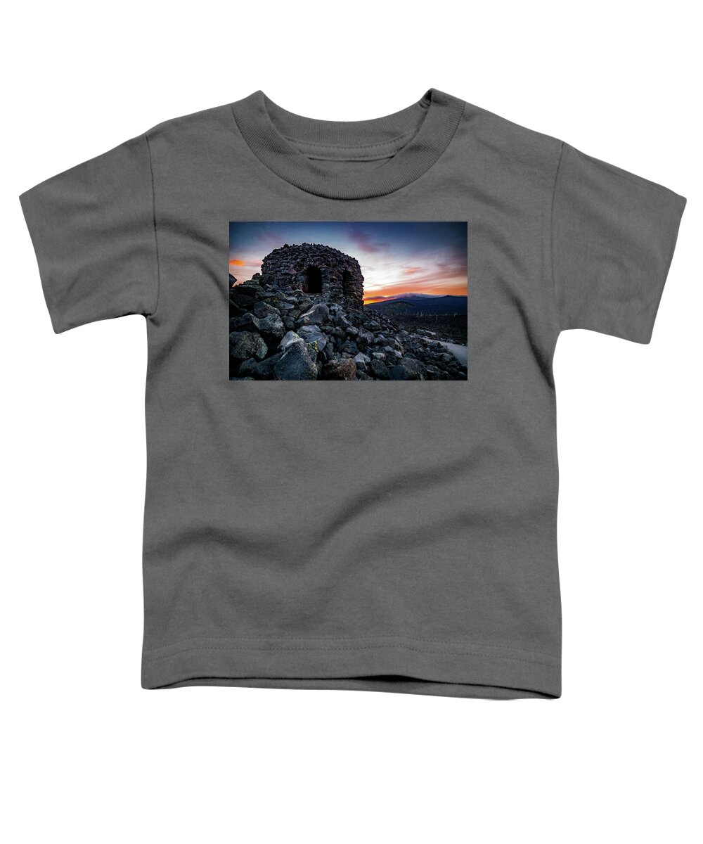 Compass Toddler T-Shirt featuring the photograph Dee Wright Observatory Sunset 3 by Pelo Blanco Photo