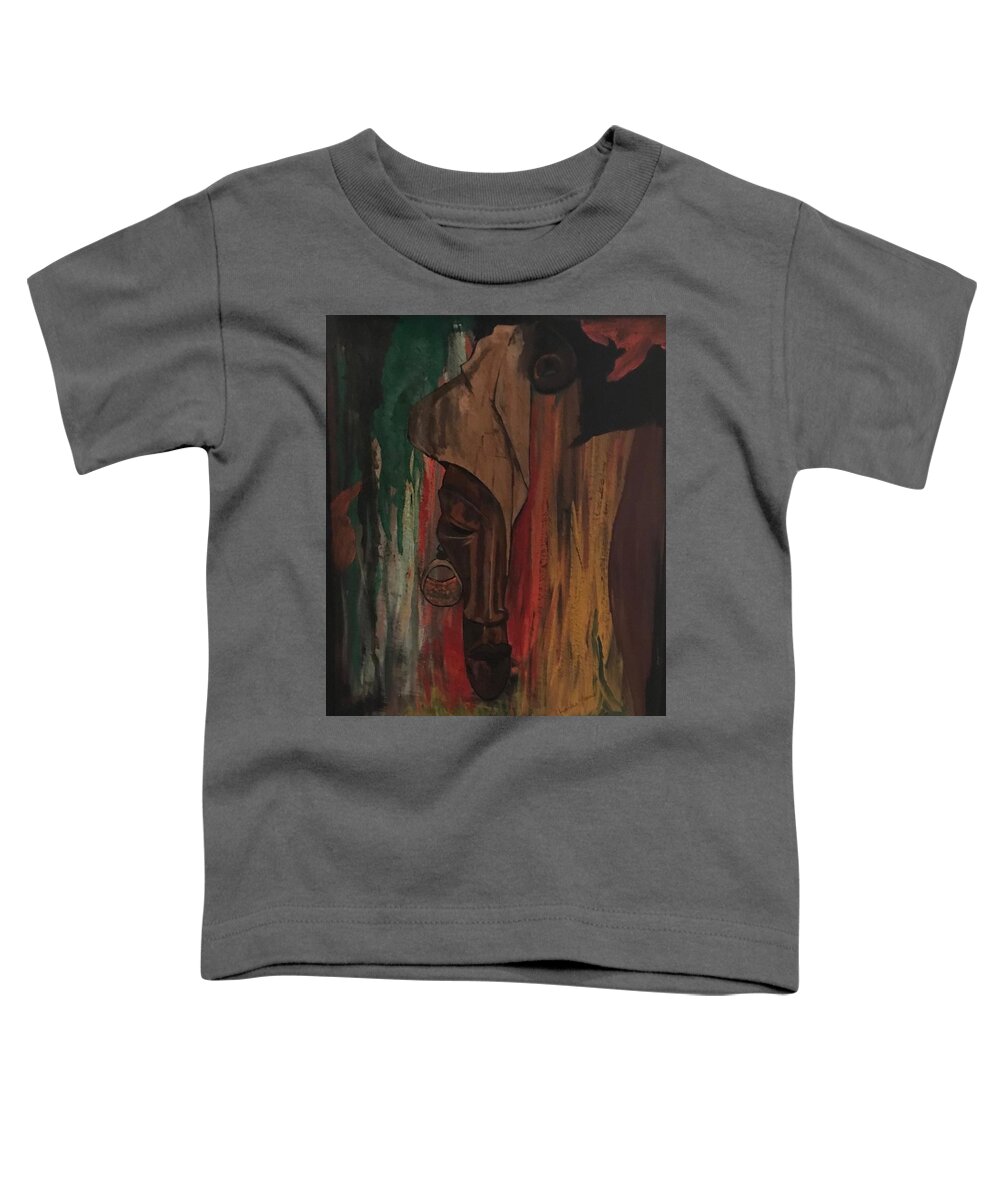  Toddler T-Shirt featuring the painting Dhango by Charles Young