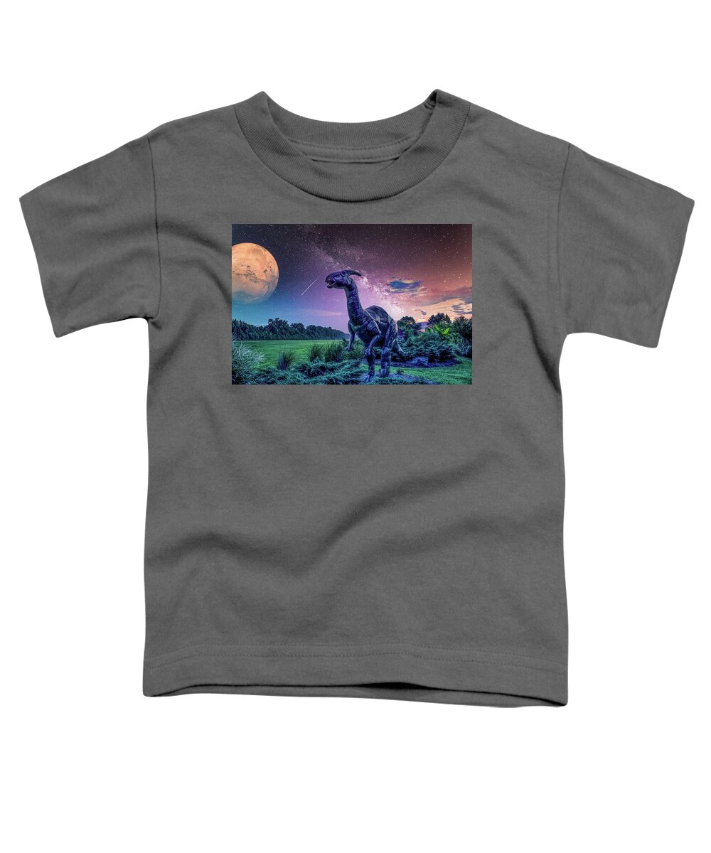 Dinosaur Toddler T-Shirt featuring the photograph Dino-vision by Pete Federico