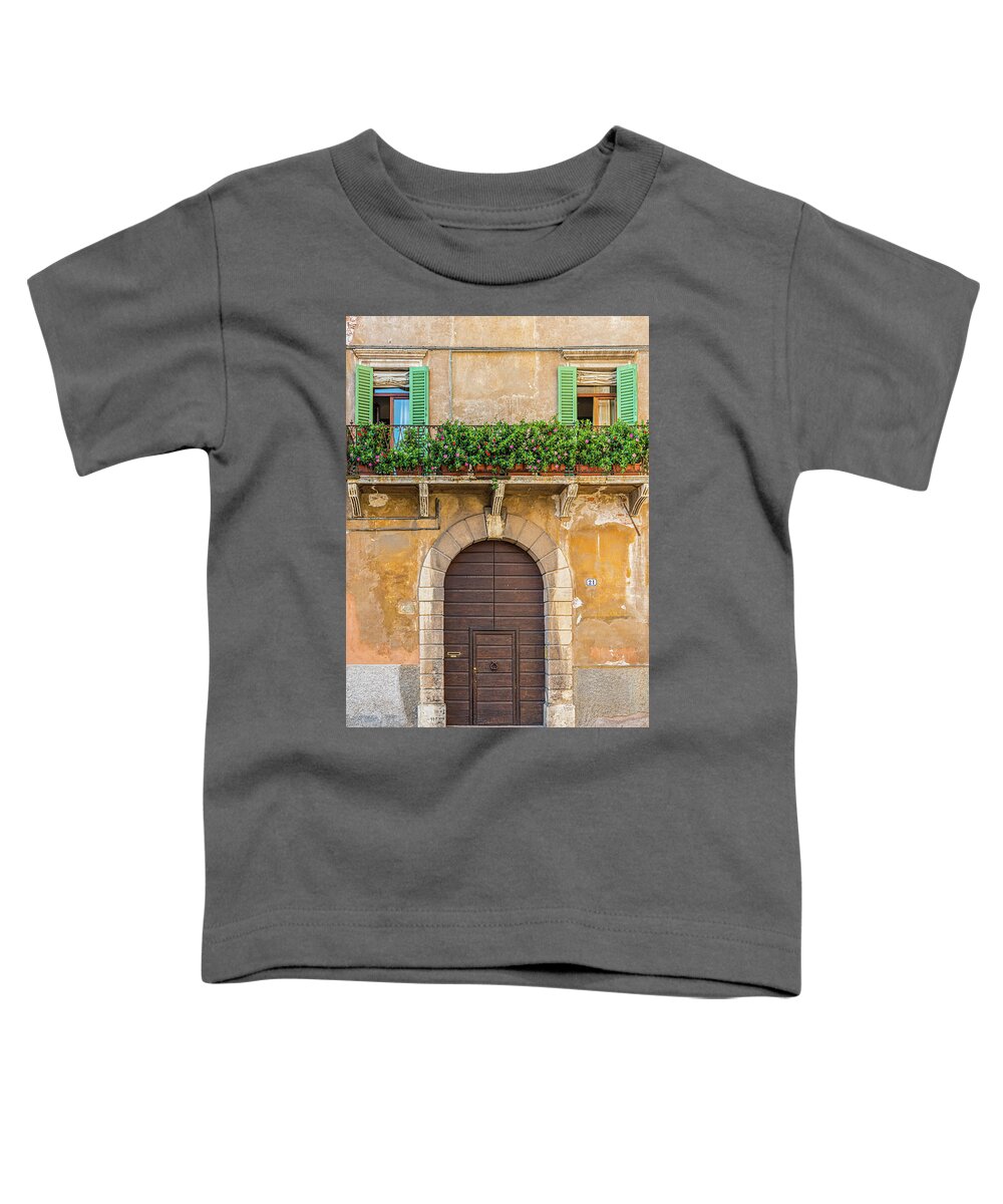 Italy Photography Toddler T-Shirt featuring the photograph Door In Verona by Marla Brown